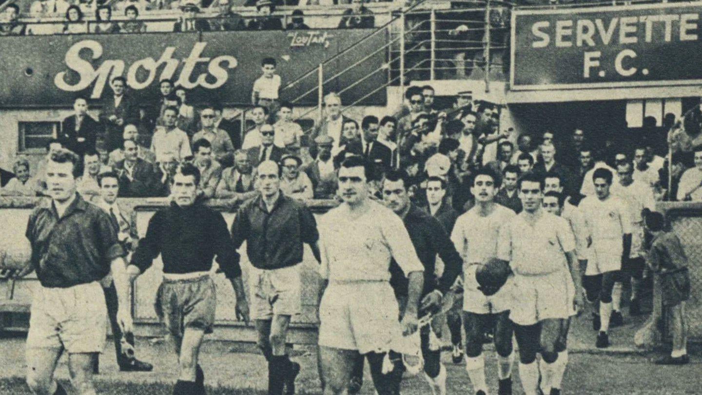 OTD in 1955 Real Madrid played their first match in the inaugural season of the  European Cup against Servette from Switzerland winning the match 2-0. The rest is history!