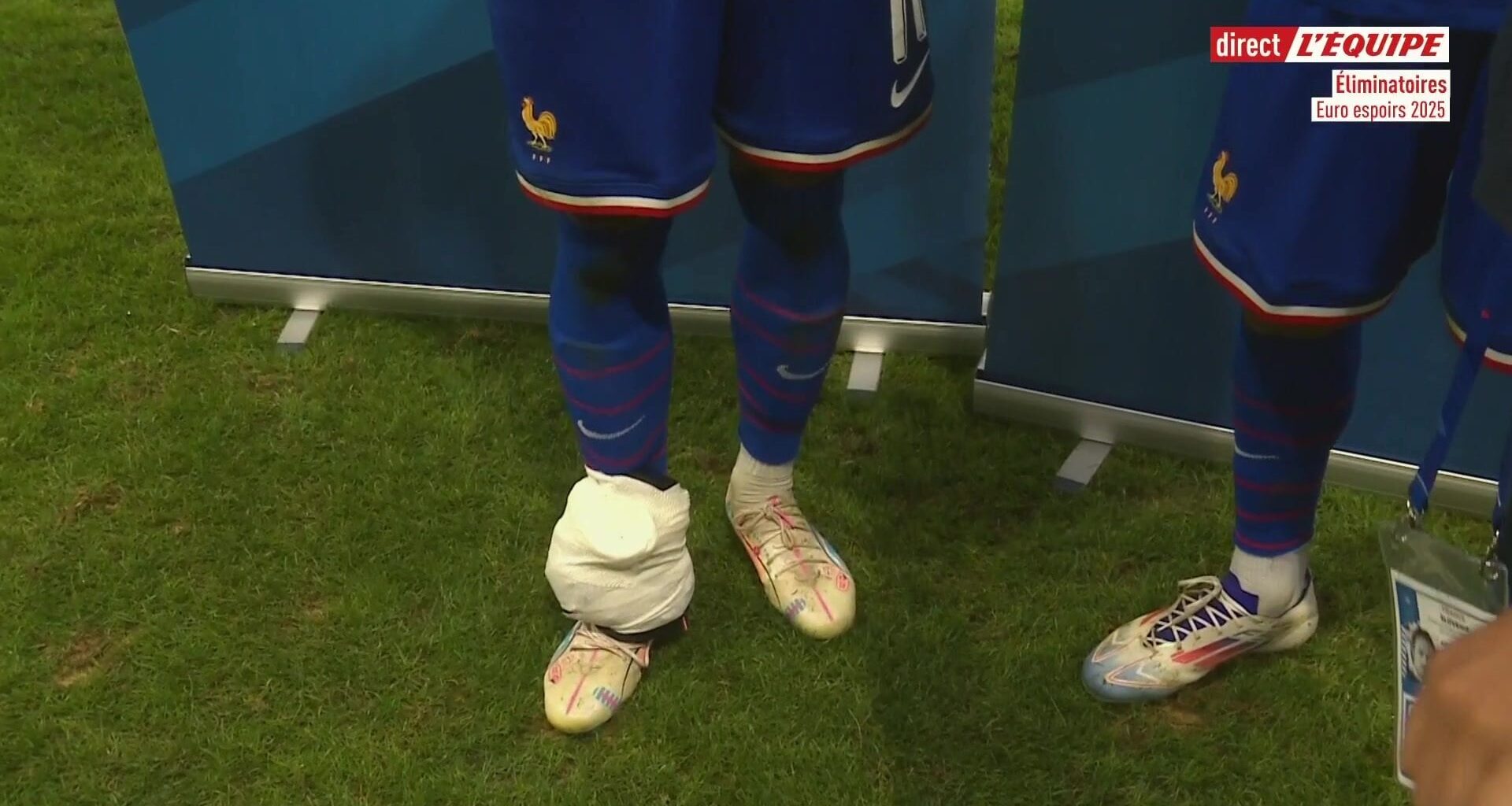 [L'Équipe] Désiré Doué speaks on his ankle injury: "It's not very very important [...] It hurt in the moment, but I think it'll be fine."