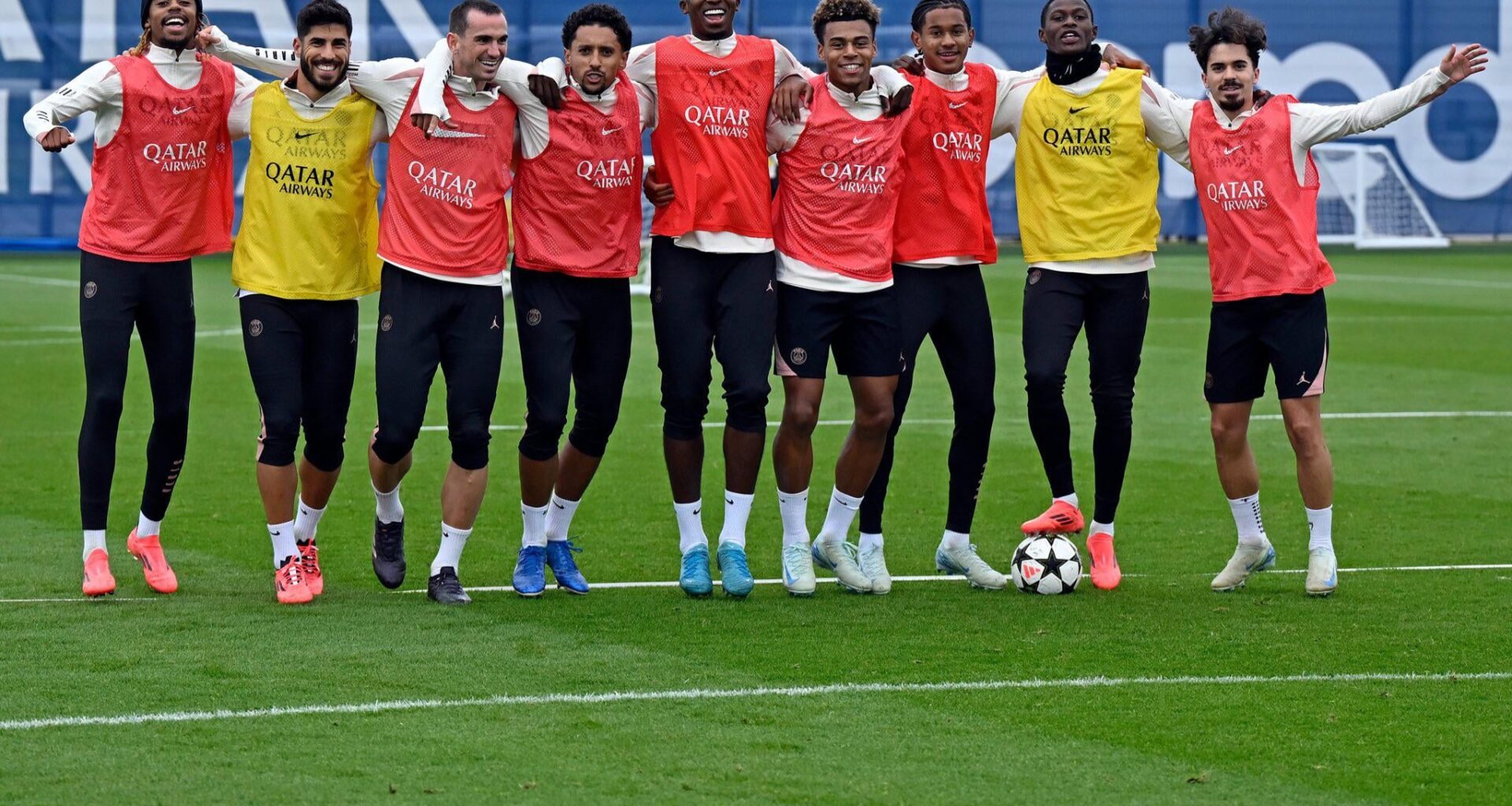 Marco Asensio, Desiré Doue, Nuno Mendes and Vitinha are all back in collective training.