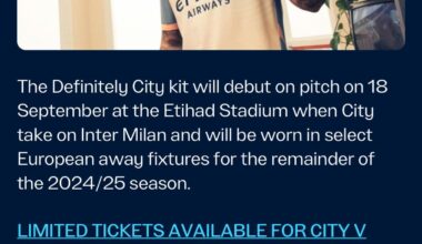 This kit will be worn in champs league games