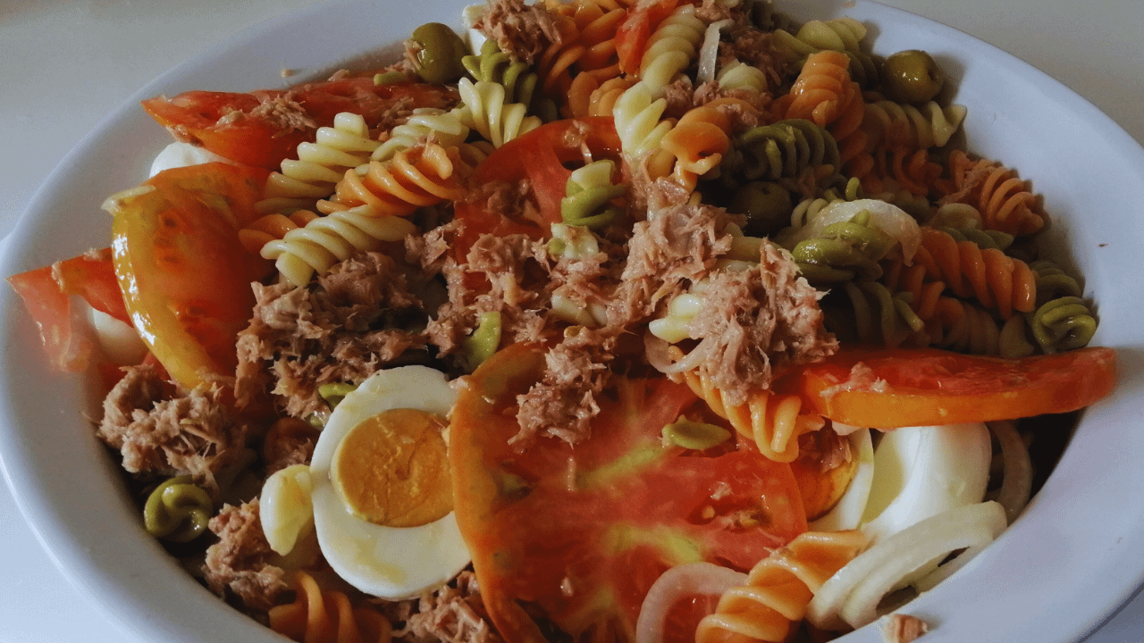 Tuna and Egg Pasta Salad