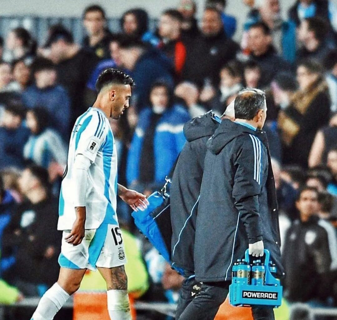 Nico González subbed off due to injury at 53rd minute against Chile.