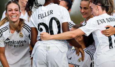 Sporting Portugal W 1 - 2 Real Madrid W | Athenea 11', Leupolz 95'; Andreia 45' | Women's Champions League Qualifying first leg, second leg next Wednesday at home
