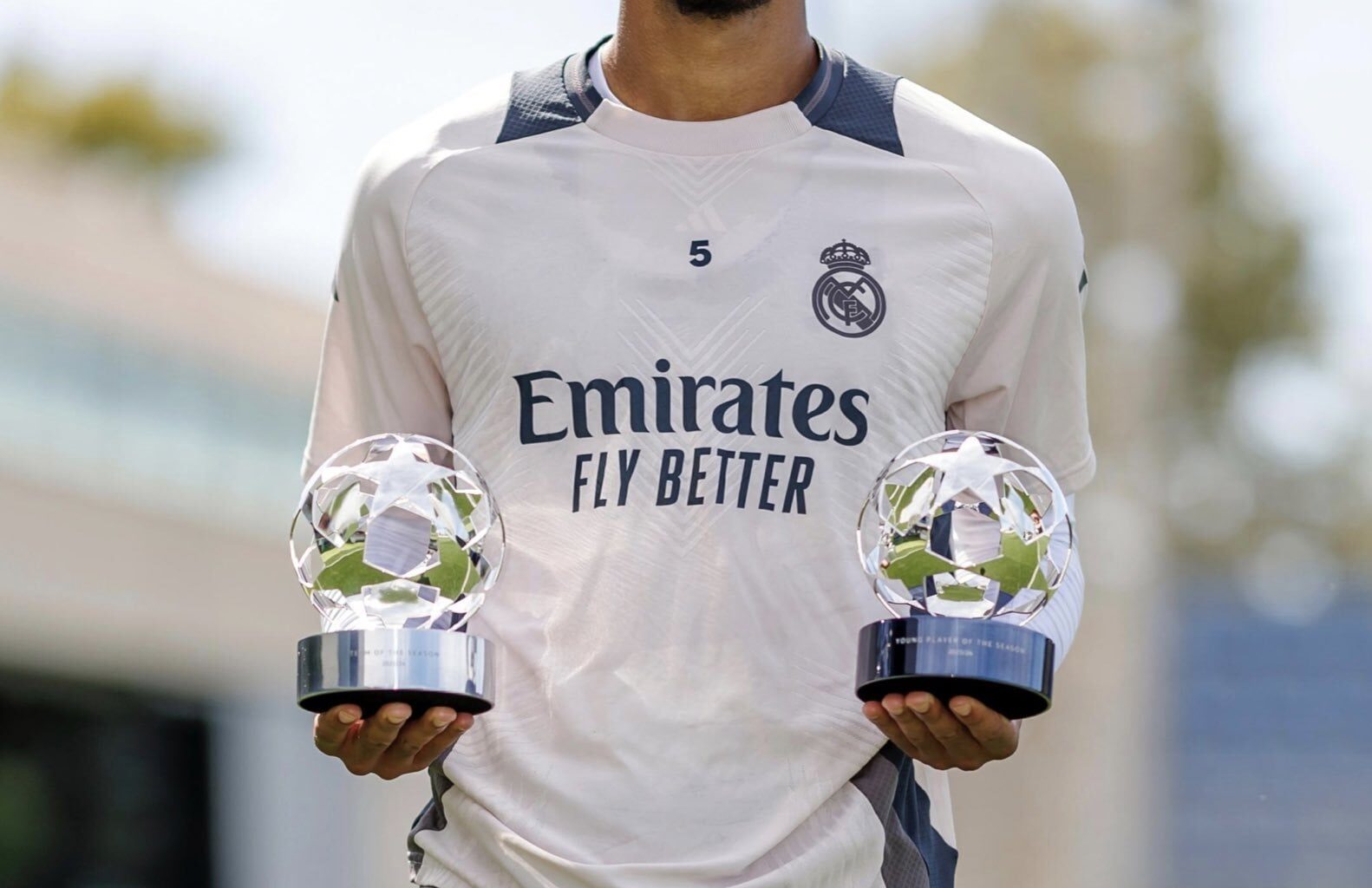 Jude with UCL Young Player of The Seasons Award