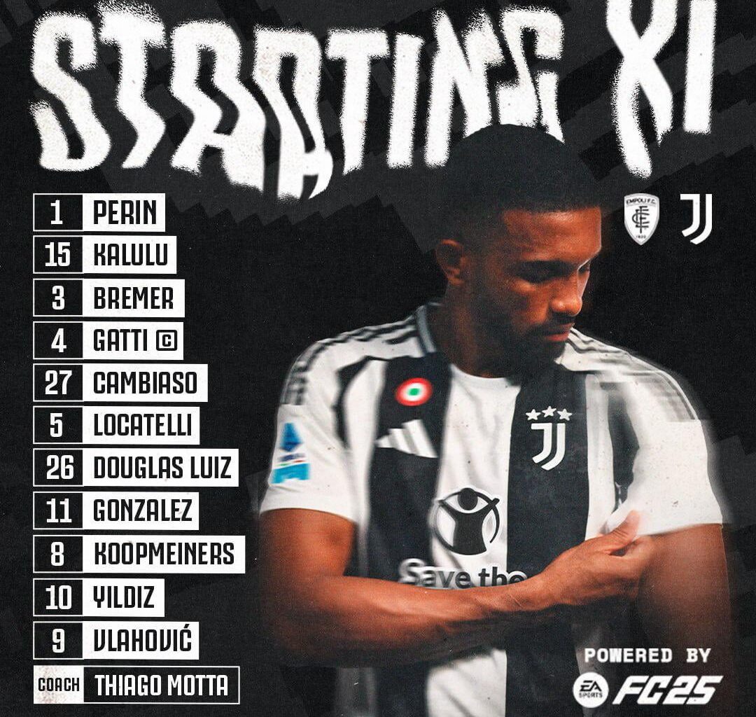 Starting XI against Empoli