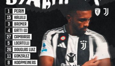 Starting XI against Empoli