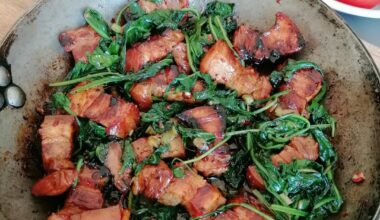 Pork Belly with Spinach