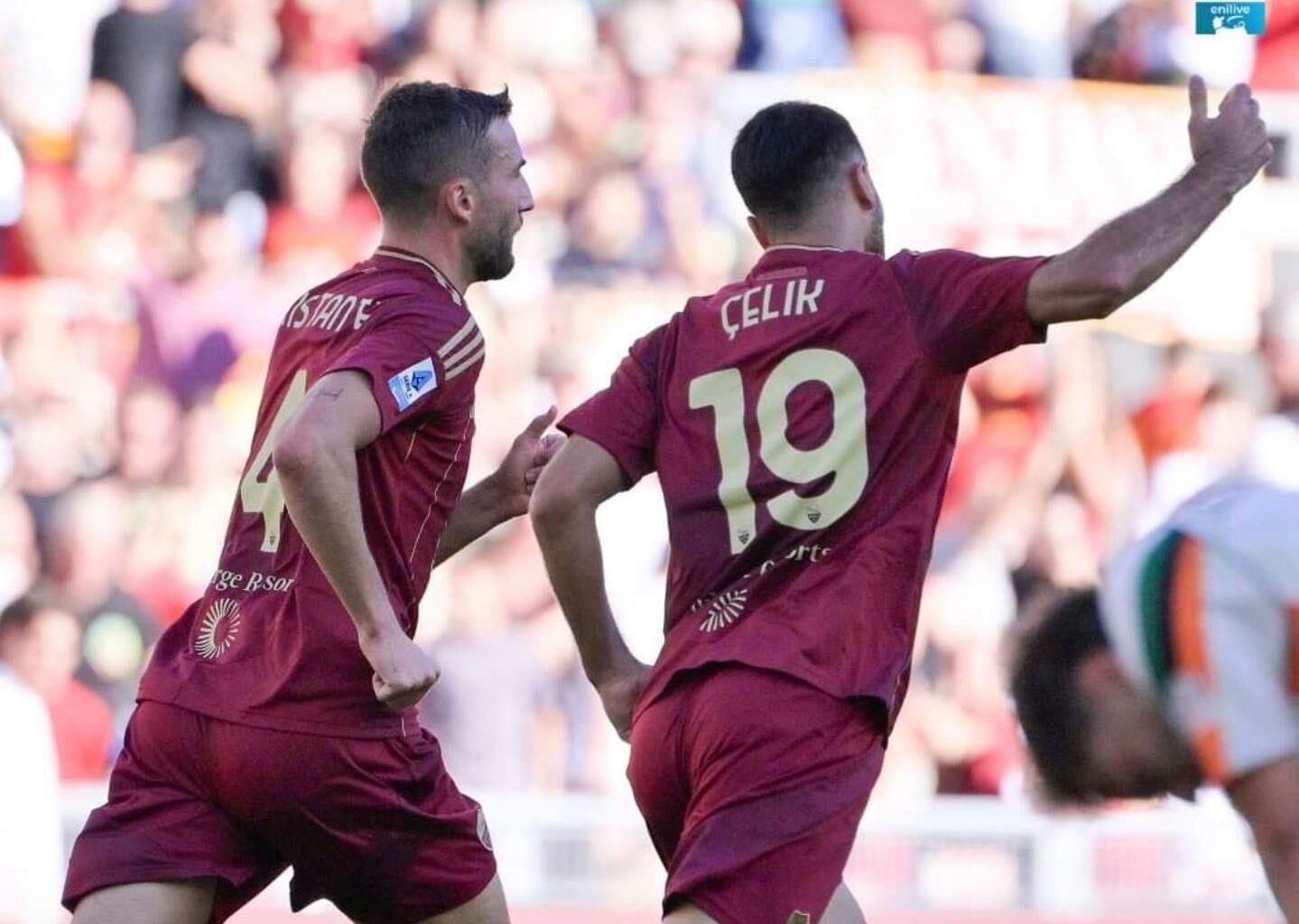Serie A FB page about Roma's win