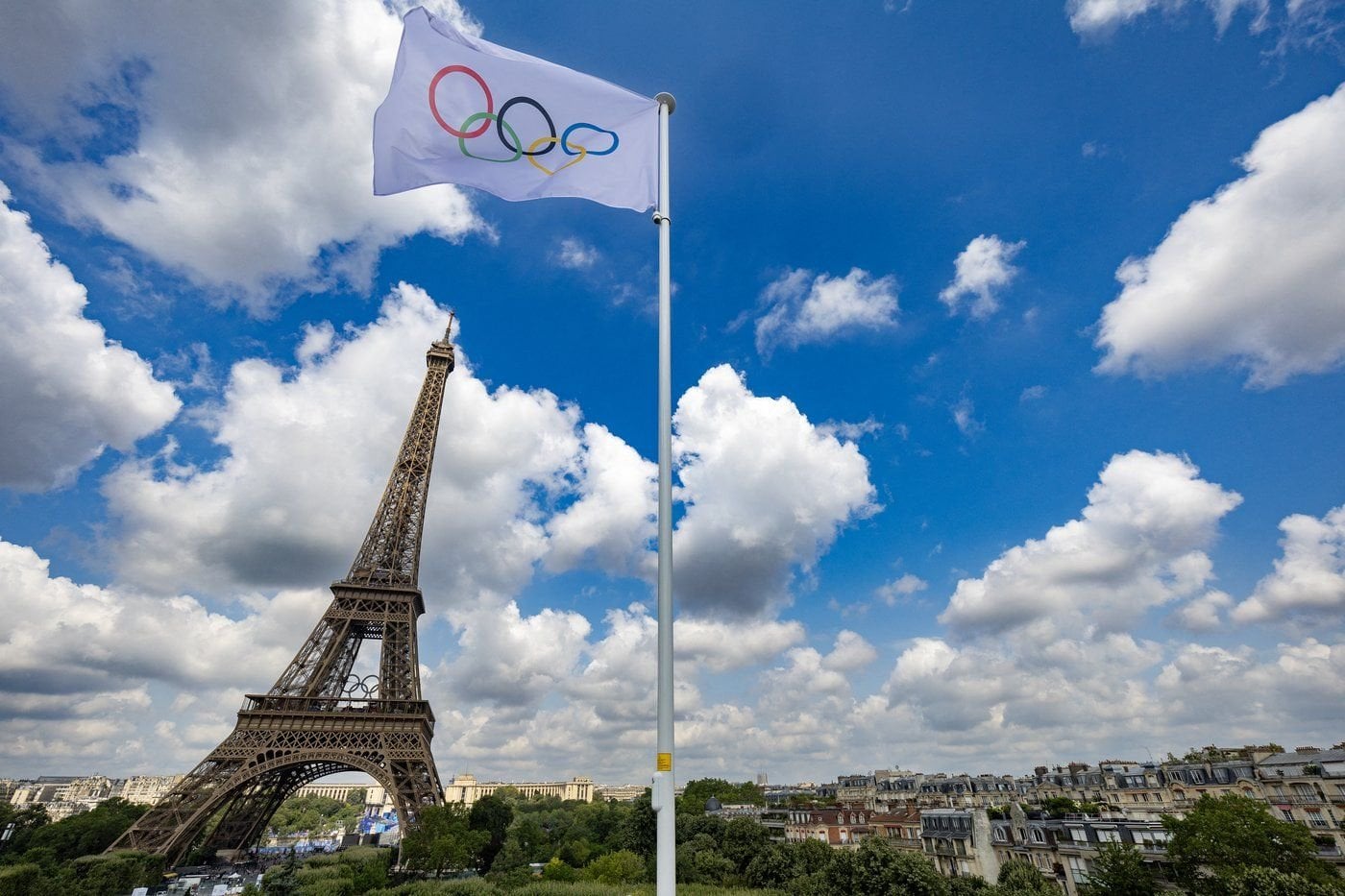 Paris mayor says Olympic rings to stay on Eiffel Tower 'until 2028'