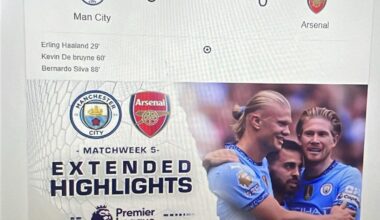 LEAKED SCORE FOR CITY VS ARSENAL!! SEP 22 2024!! 3-0!!!