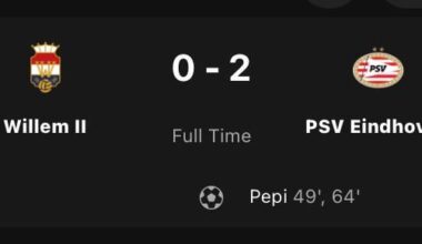 Ricardo Pepi grijpt zijn kans, PSV behoud perfecte score na 0-2 overwinning op Willem II