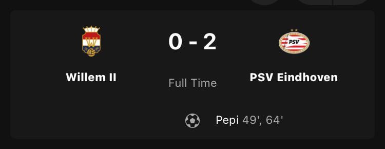 Ricardo Pepi grijpt zijn kans, PSV behoud perfecte score na 0-2 overwinning op Willem II