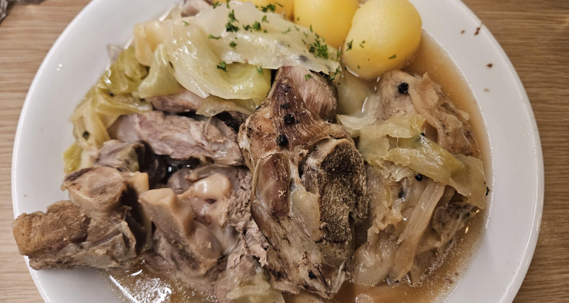 Fårikål - Norway's national dish. All you need is mutton, cabbage, peppercorns, salt... simple and delicious!