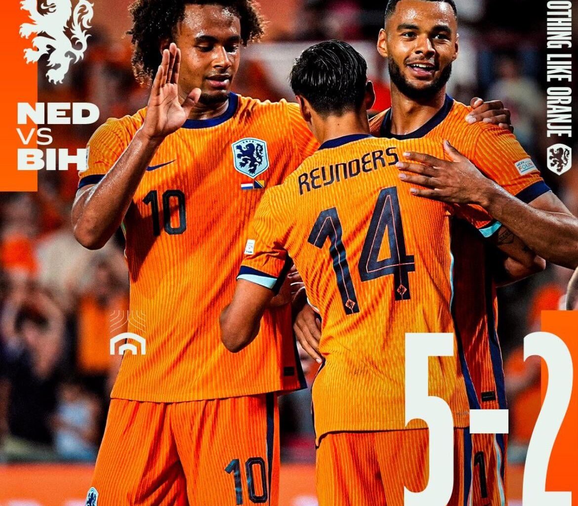 Oranje is in chaotische wedstrijd Bosnië-Herzegovina de baas