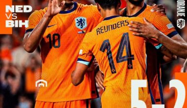 Oranje is in chaotische wedstrijd Bosnië-Herzegovina de baas