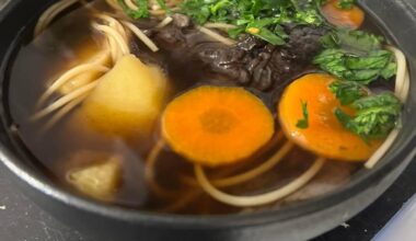 Dried porcini mushroom soup