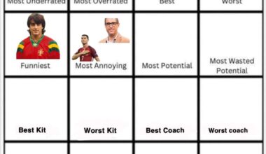 Nuno Luz limpa a competição mas o jogador mais votado como mais irritante é CR7, por isso partilham o lugar! Agora, qual o jogador com mais potencial da história da seleção? (Eu acho que isto vai-se tornar repetitivo)