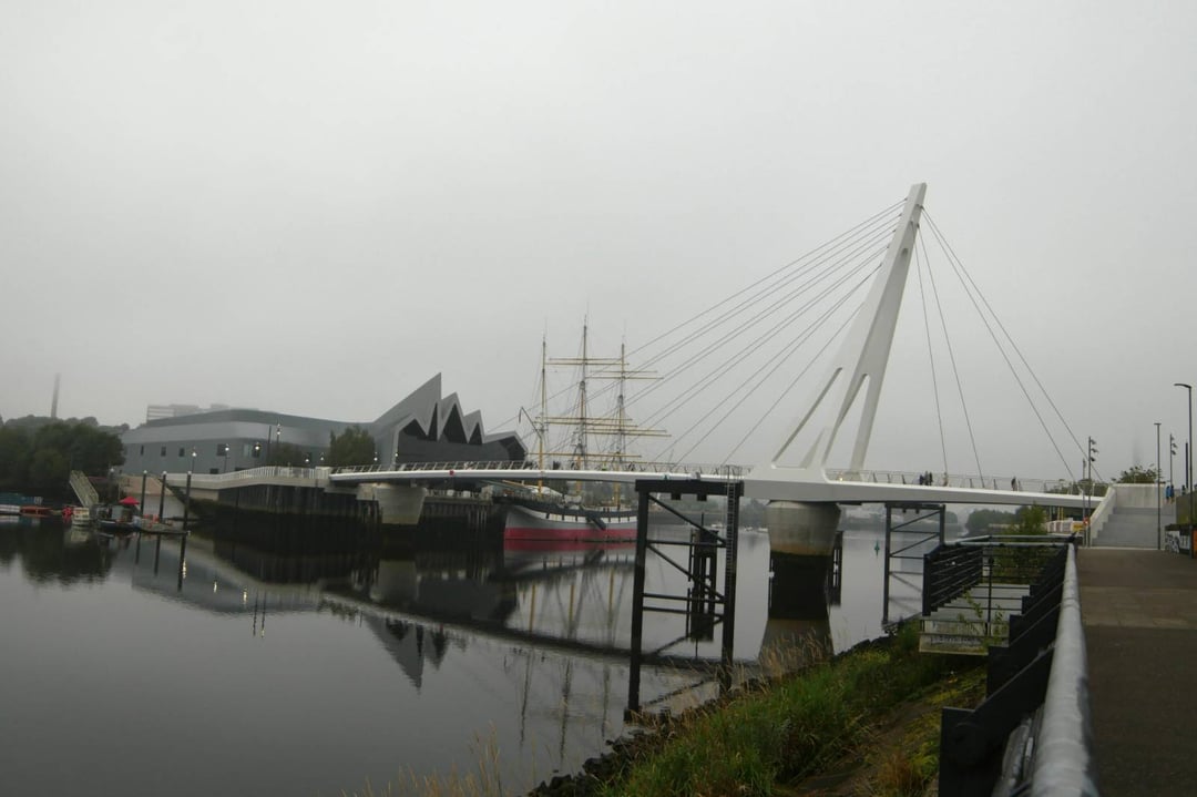 Early morning mist at the new Govan-Partick bridge
