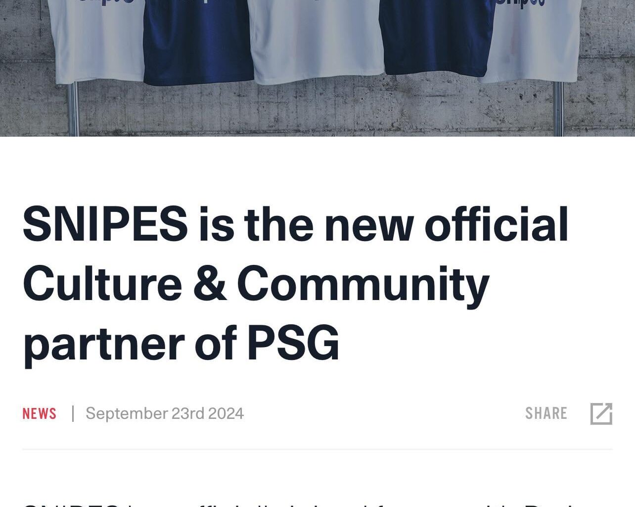 SNIPES X PSG your thoughts?