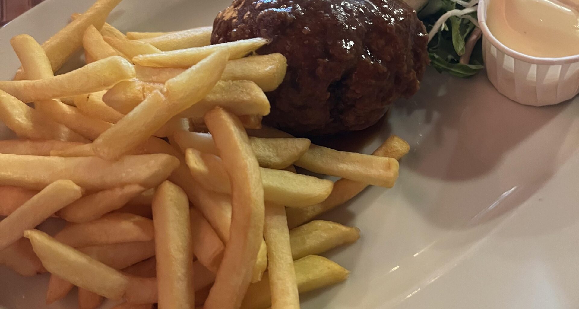 Meatball and fries