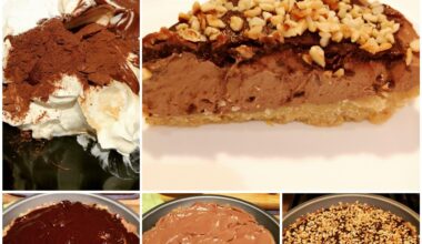No-bake chocolate and hazelnut cheesecake