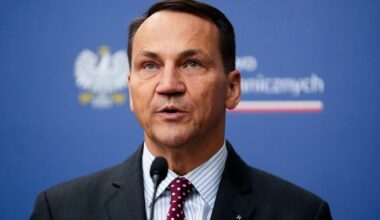 Polish Foreign Minister Radosław Sikorski speaks during a news conference with U.S. Secretary of State, Antony Blinken, in Warsaw, Poland, Thursday, Sept. 12, 2024. (AP)