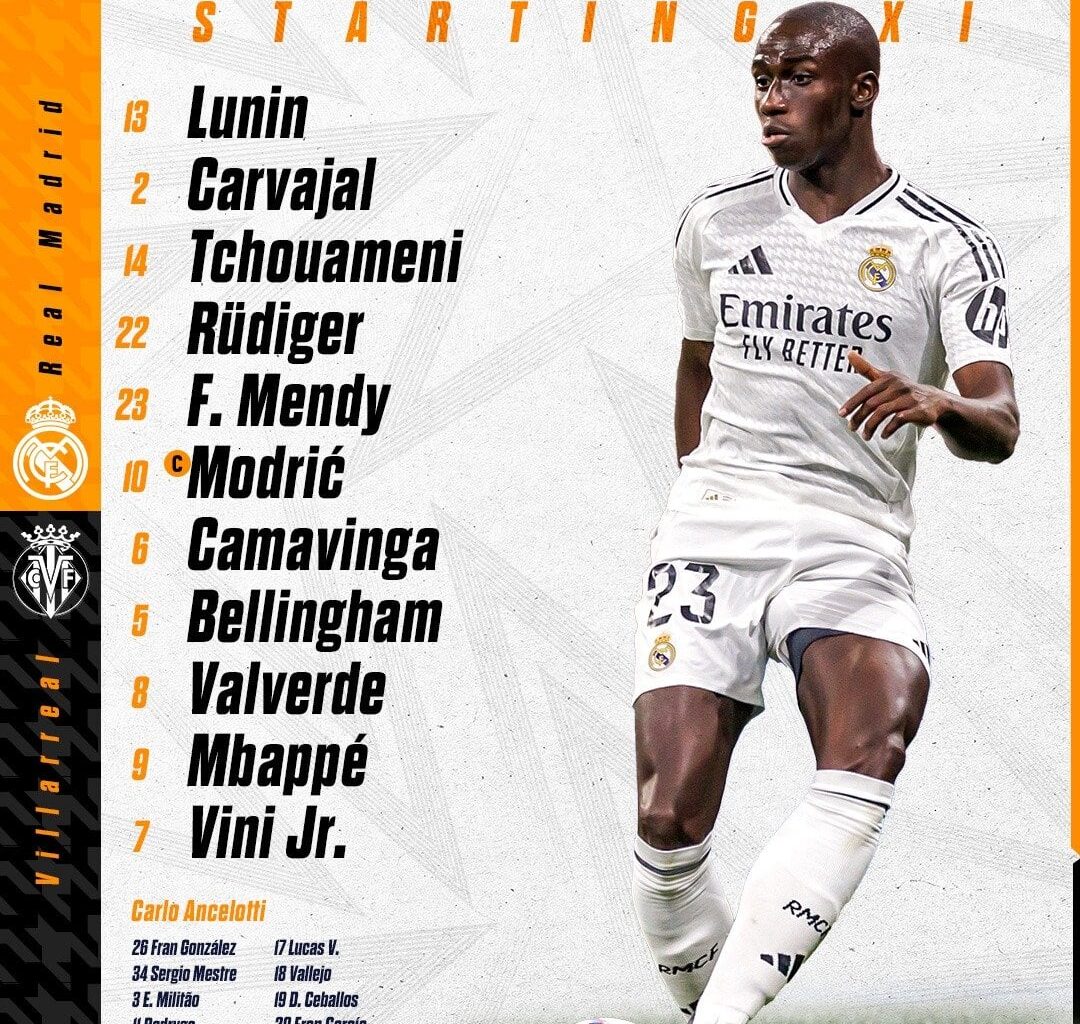 📋✅ Our Starting 𝗫𝗜 🆚 Villarreal