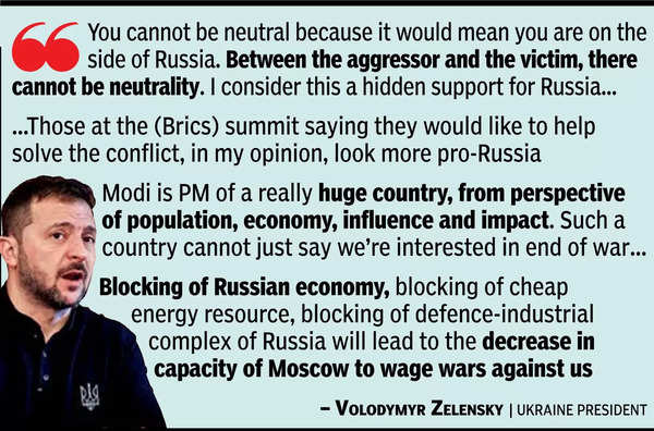 India’s value huge, Modi can impact end of war: Zelenskyy