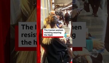 The Iranian women resisting wearing the hijab. #Iran #BBCNews