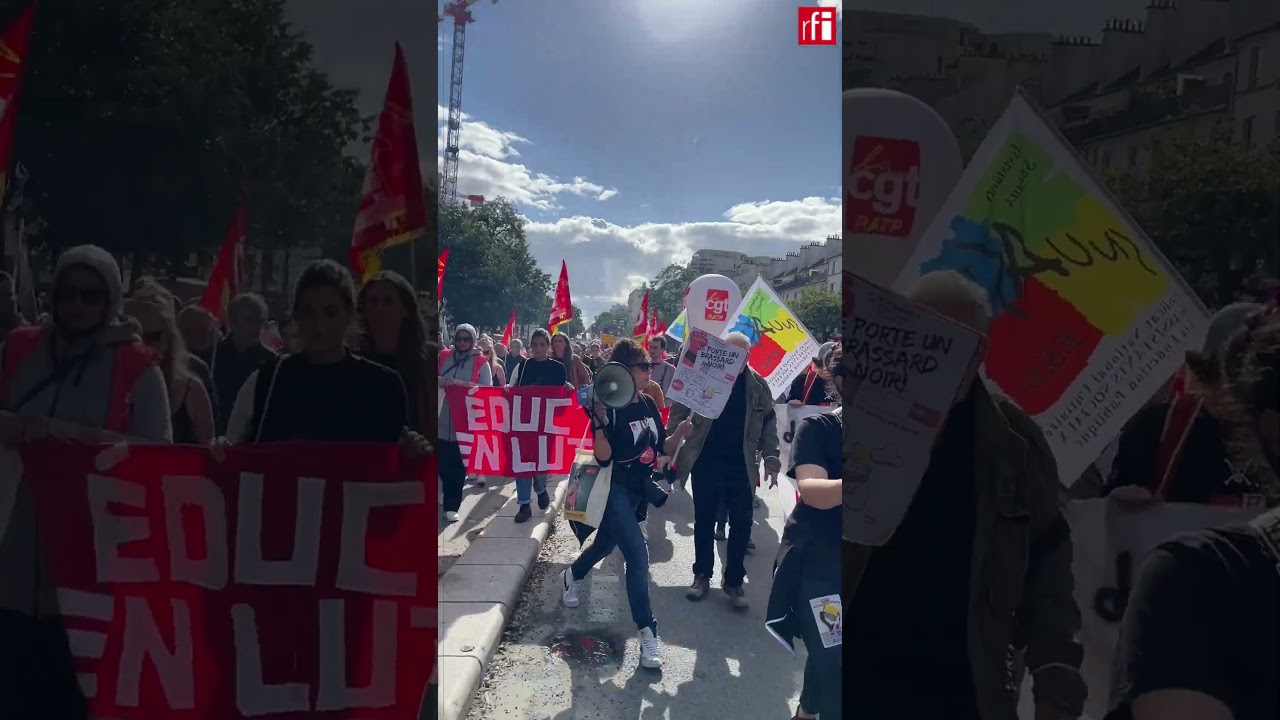 "Même si Macron ne veut pas nous on est là !"  #manifestation #paris #france