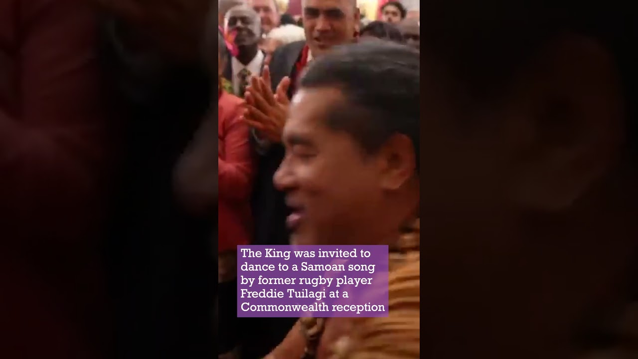Charles shows off moves in Samoan dance lesson!