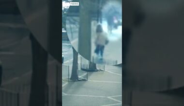 Moment thief on motorbike snatches phone from woman