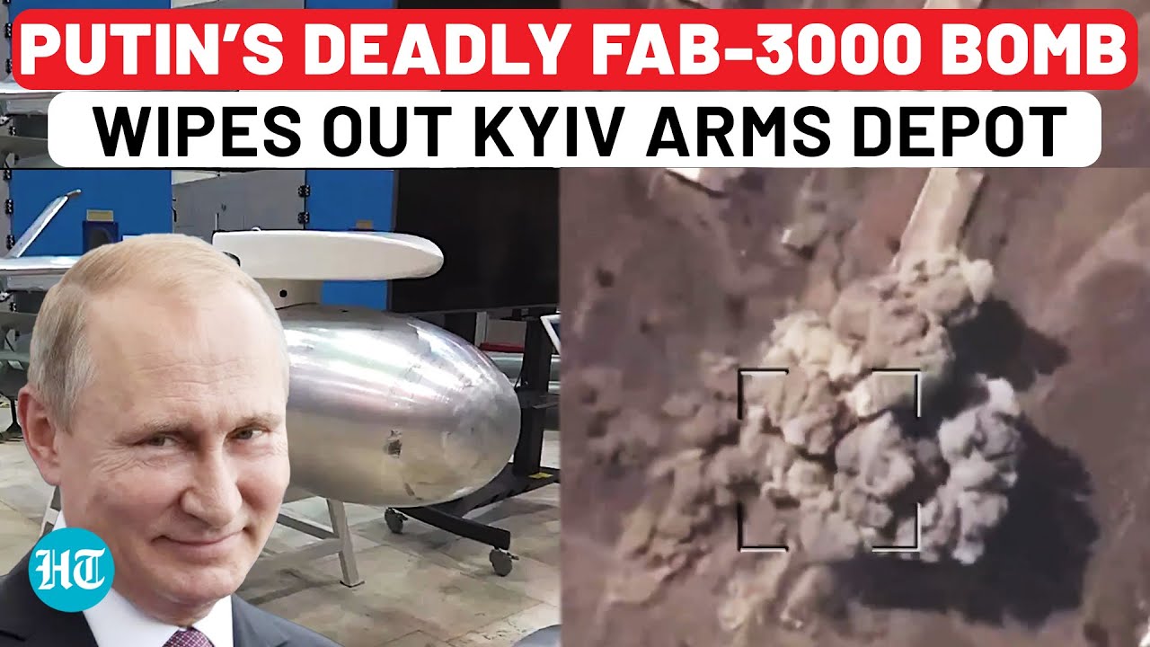 Putin Eliminating Zelensky’s Power To Strike? Russia’s Deadly FAB-3000 Bomb Destroys Kyiv Arms Depot