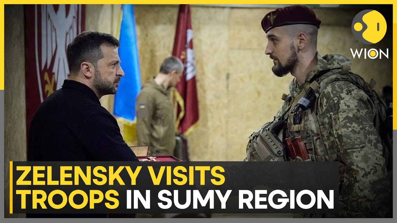 Russia-Ukraine War: Ukraine's Zelensky Visits Sumy Region Bordering Russia's Kursk Province | WION