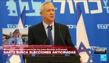 Informe desde Jerusalén: partido de Gantz pide disolver el Parlamento israelí y adelantar elecciones
