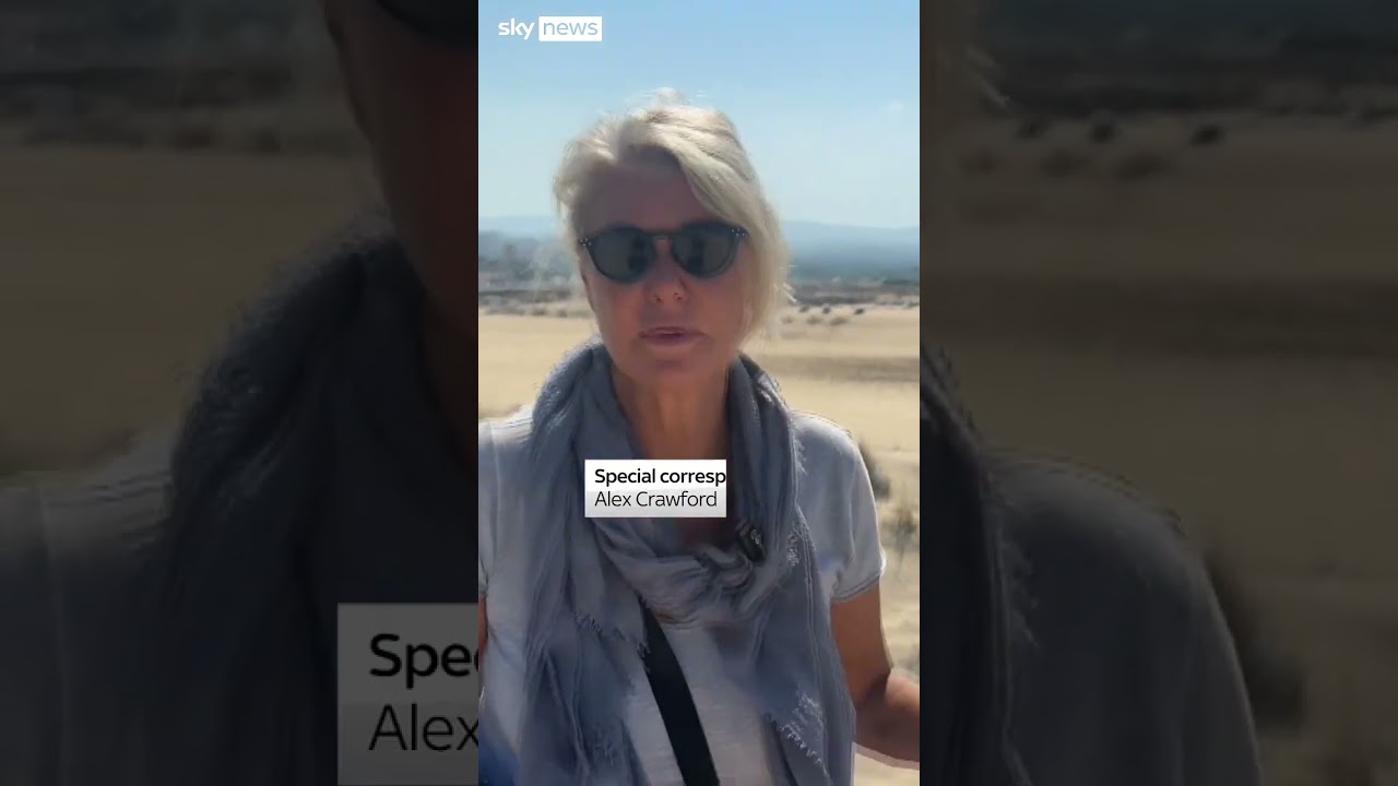 Sky's Alex Crawford witnesses new airstrikes