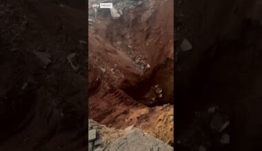Video shows blast site of Hezbollah Headquarters