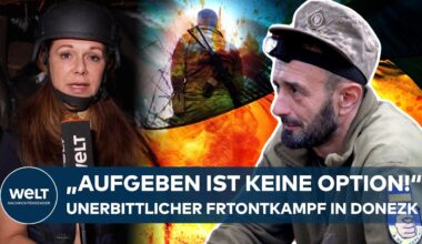 UKRAINE-KRIEG - Gnadenloser Kampf bei Donezk: „Aufgeben ist keine Option!“ - Reporterin an der Front