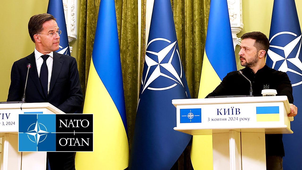 NATO Secretary General with the President of Ukraine 🇺🇦 Volodymyr Zelenskyy, in Kyiv, 03 OCT 2024
