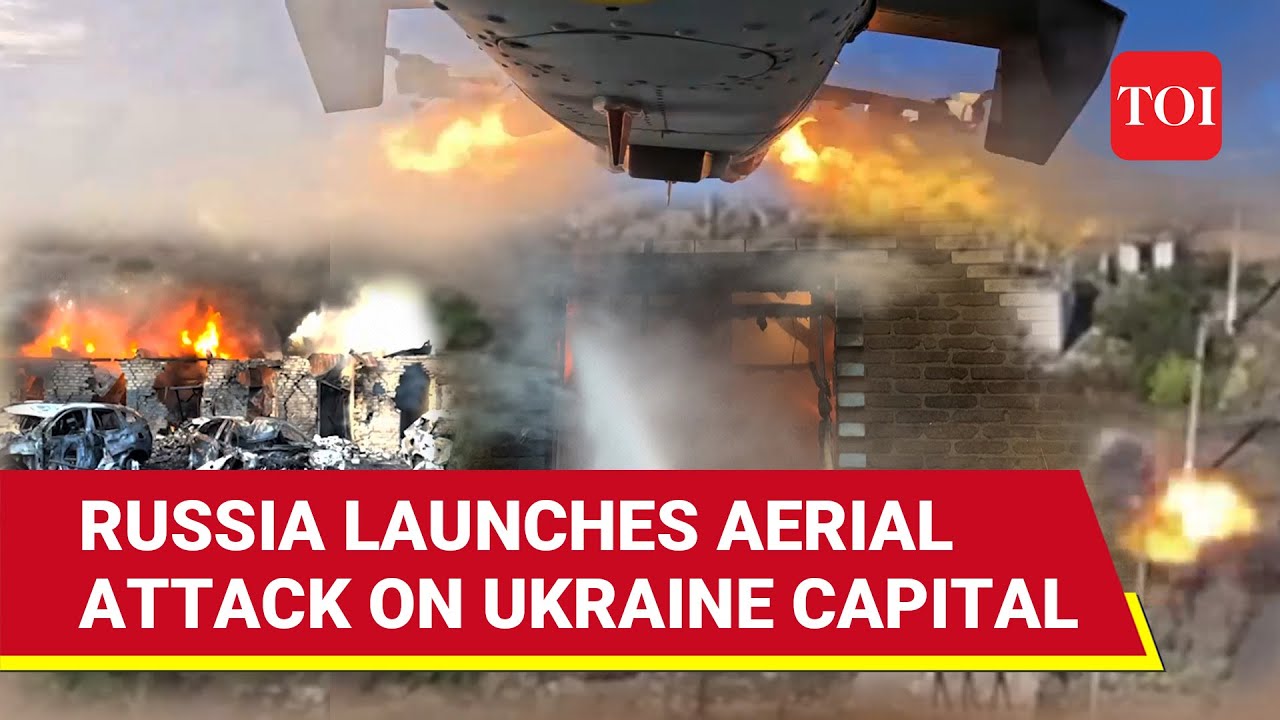 Explosions Rock Kyiv; Russia Bombards Ukraine Capital | Missiles Target Airfield | Watch