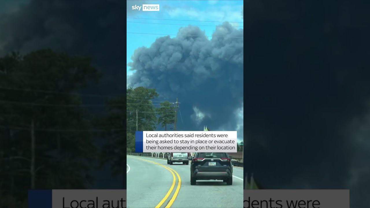 Chemical plant fire breaks out in Georgia