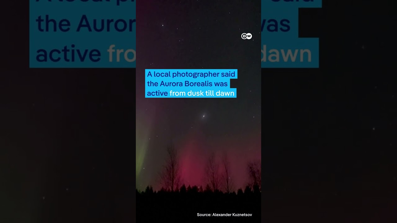 Northern lights make brilliant show over northern latitudes | DW News