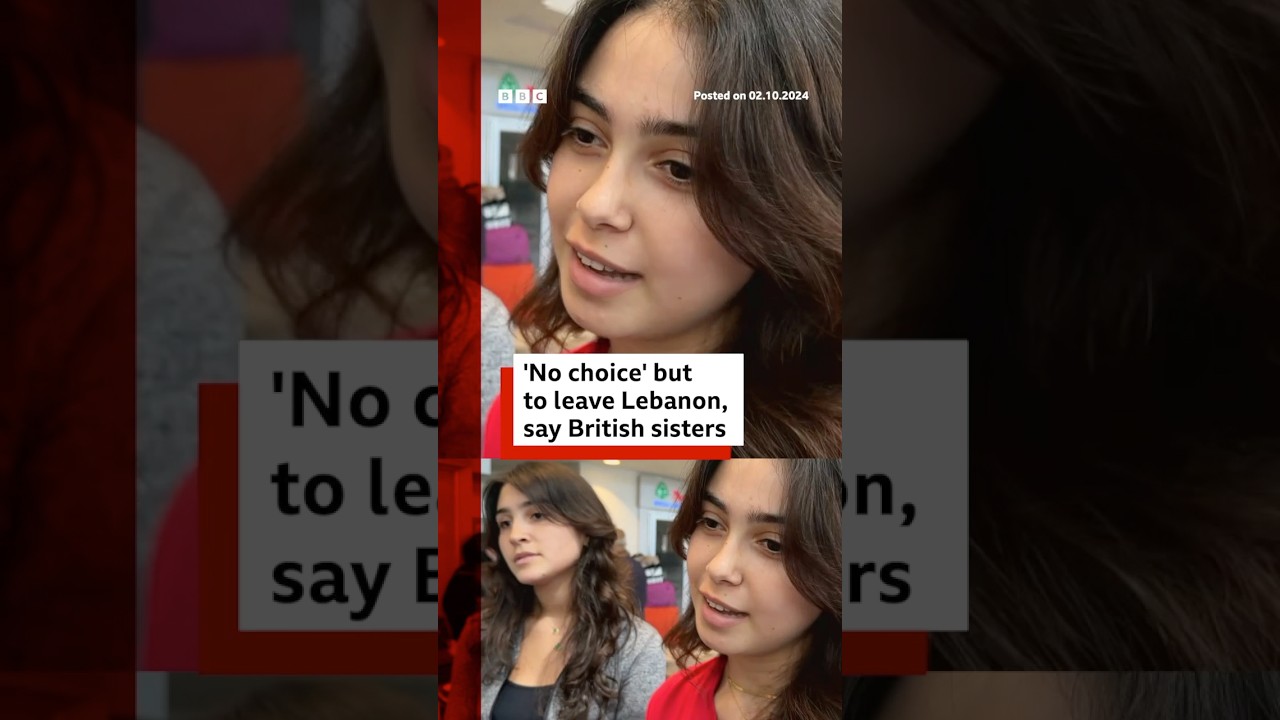 British sisters say 'no choice' but to leave Lebanon. #Beirut #MiddleEast #BBCNews