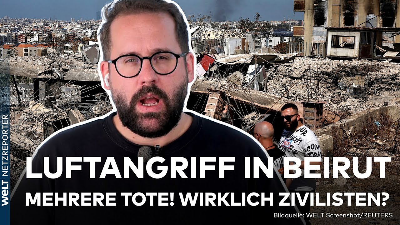 LIBANON: Israelische Luftangriffe auf Hisbollah-Büro in Beirut! Bürger sagen "das waren Zivilisten!"