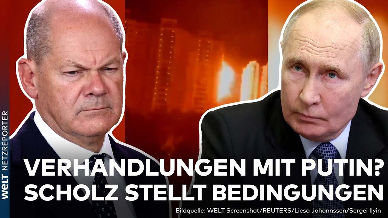 PUTINS KRIEG: Moskau erneut unter Beschuss! Scholz will Russland zu Friedensverhandlungen einladen