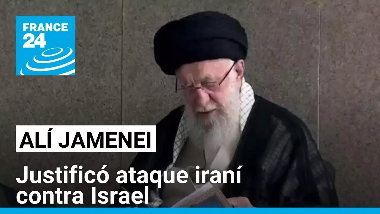 Alí Jamenei, líder supremo de Irán, dio un discurso ante la multitud y justificó ataque a Israel