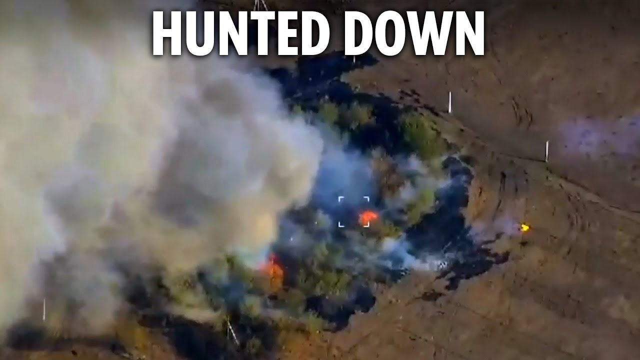 Russian tank & rocket launcher blitzed in precision Ukrainian strike leaving just smouldering shells