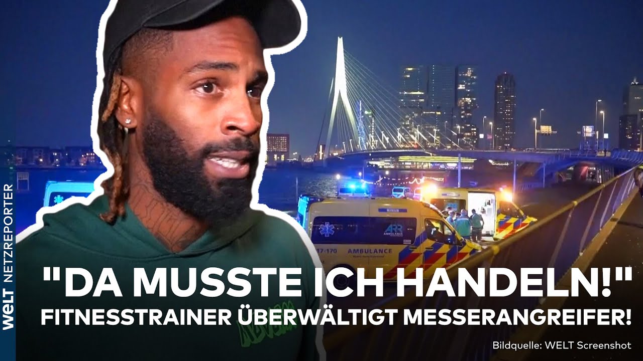 ROTTERDAM: Islamistischer Messerterror! "Er war blutüberströmt!" Fitnesstrainer stoppt Angreifer!
