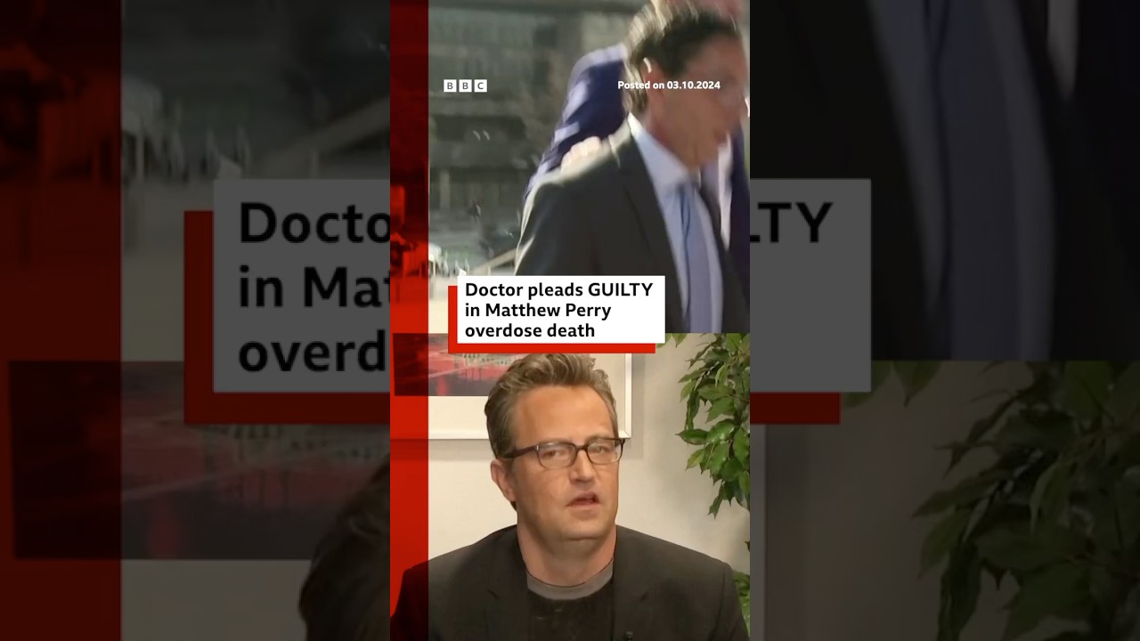 Doctor pleads guilty in Friends star Matthew Perry's overdose death. #MatthewPerry #LA #BBCNews