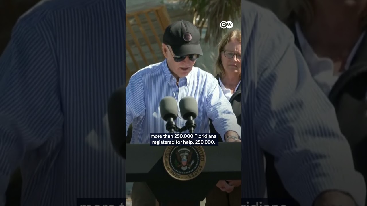 Joe Biden went to Florida to survey the devastation inflicted on Florida's Gulf Coast | DW News